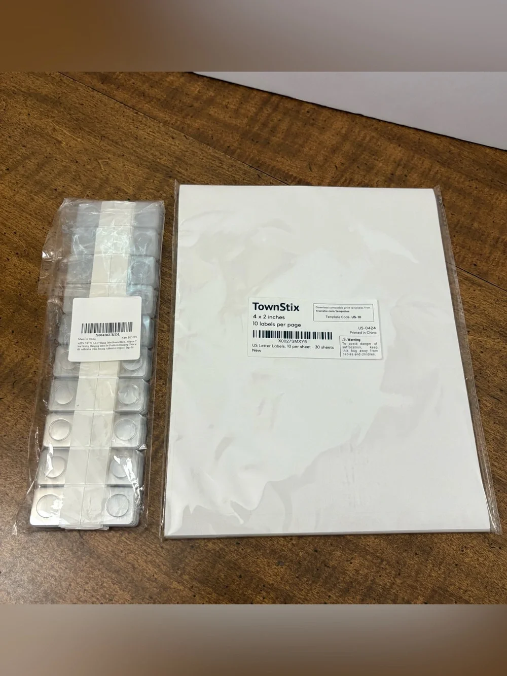 300 Piece Sticky Hang Tags And 300 Letter Labels 4 x 2 Inches